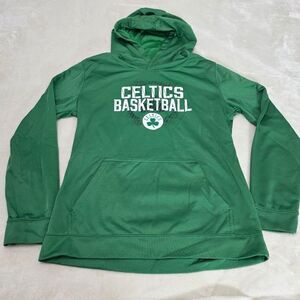 Unbranded Celtics Basketball Green Sweatshirt Youth XL 18/20 Hooded Long Sleeve